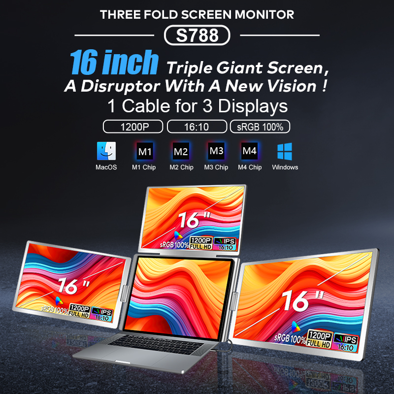 THREE FOLD SCREEN MONITOR S788