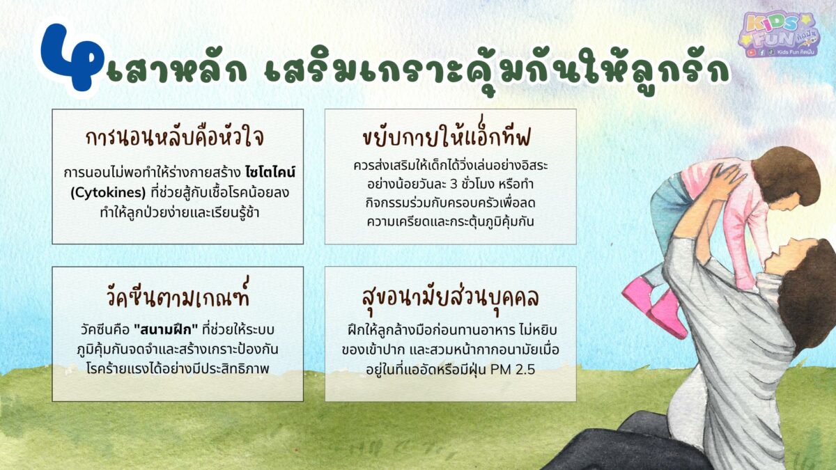 4 เสาหลัก สร้างภูมิคุ้มกัน