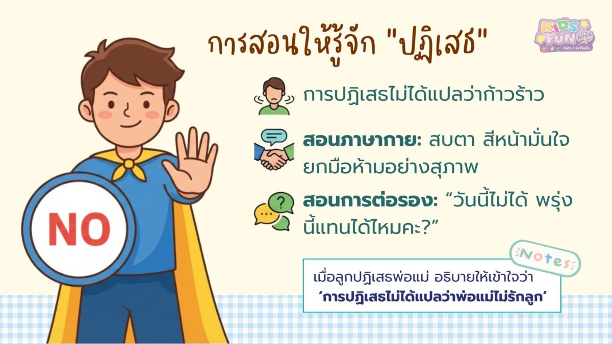 สอนให้รู้จัก "ปฏิเสธ"