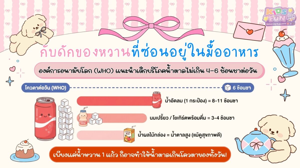 ติดหวาน น้ำตาลที่อาจซ่อนอยู่ในมื้ออาหาร