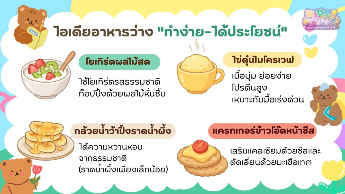 ไอเดียเมนูง่ายๆ สำหรับ เด็กติดหวาน ที่กำลังลดน้ำตาล