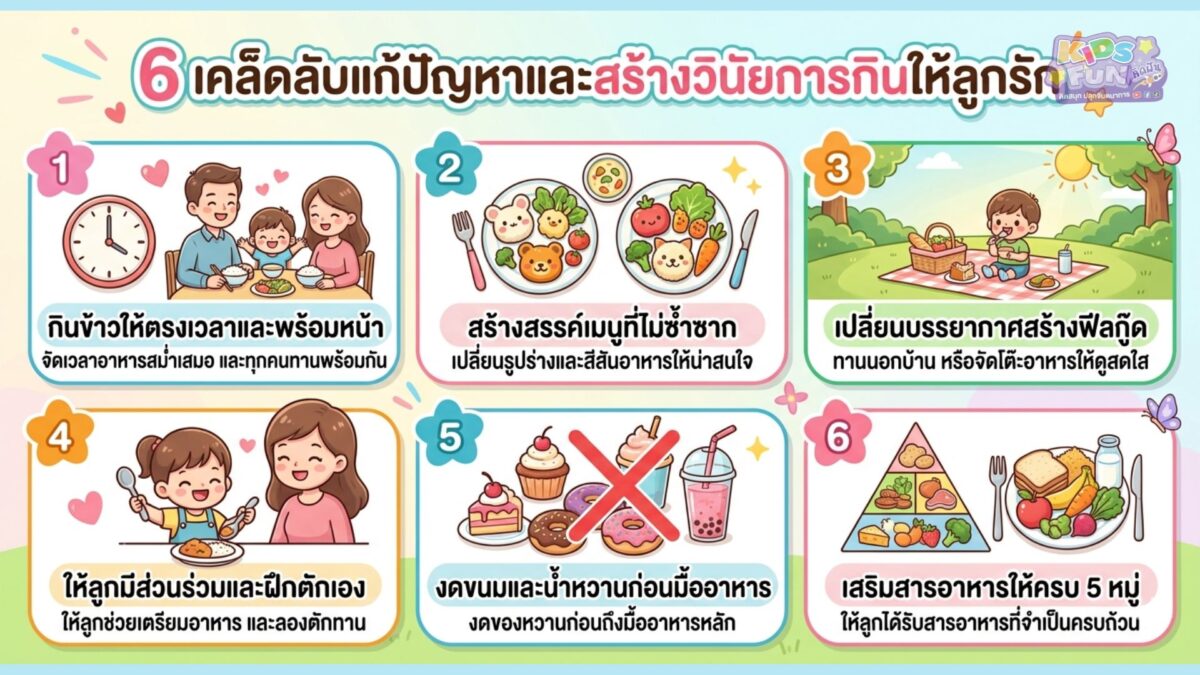 เคล็ดลับแก้ปัญหา ลูกไม่ยอมกินข้าว