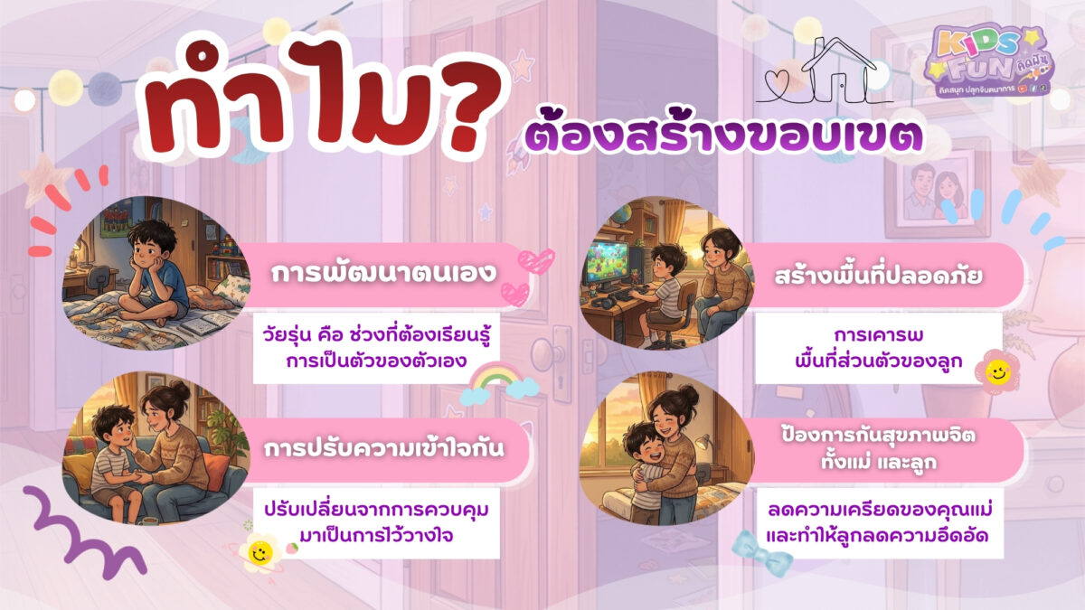 ทำไมการสร้างขอบเขตจึงสำคัญเมื่อลูกเข้าสู่วัยรุ่น