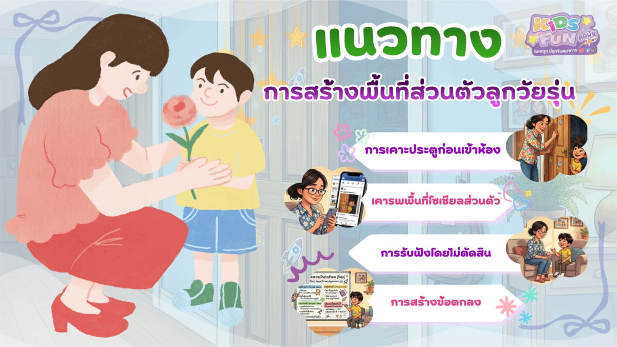 แนวทางการเคารพ พื้นที่ส่วนตัวลูกวัยรุ่น อย่างเหมาะสม