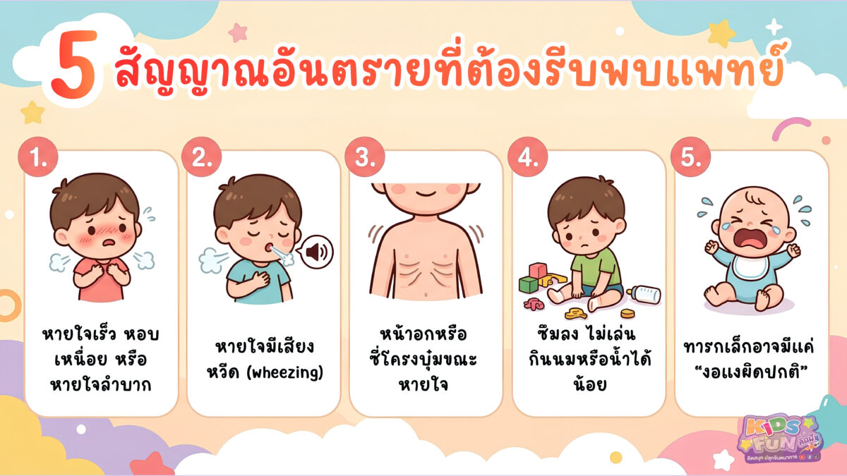 5 สัญญาณ RSV ในเด็ก